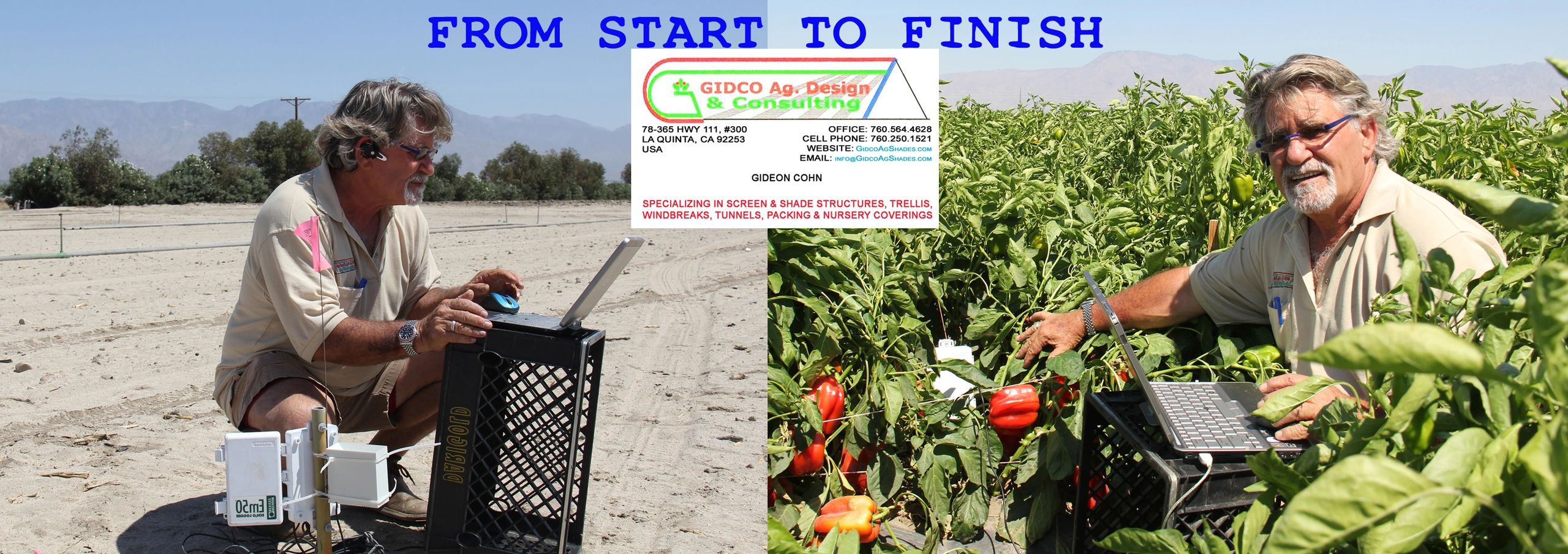 GIDCO consulting in the field — from bare soil to thriving vegetable garden